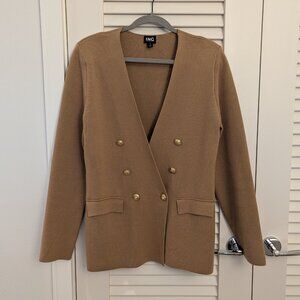INC Camel Cardigan Blazer, M